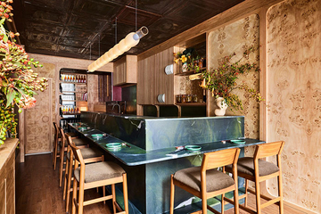 Дизайн небольшого ресторана в Нью-Йорке от местной студии Polonsky & Friends