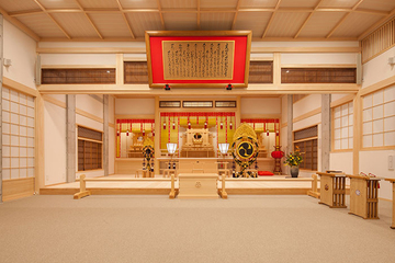 Интерьер нового филиала храма в Синагаве
