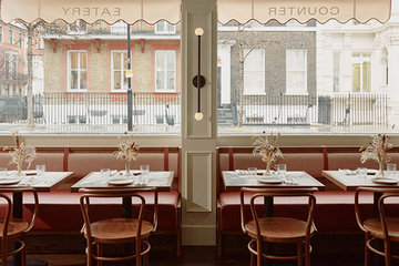 Дизайн ресторана Sloane Street Deli на оживленной улице Лондона