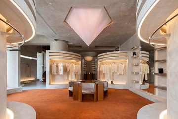Liang Architecture Studio создает ретрофутуристический бутик в Ханчжоу